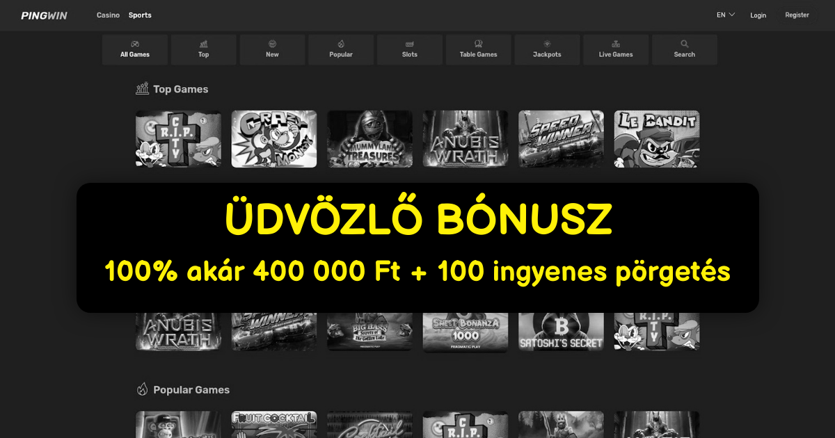 Pingwin Casino - Online Játékgépek | Hivatalos Oldal