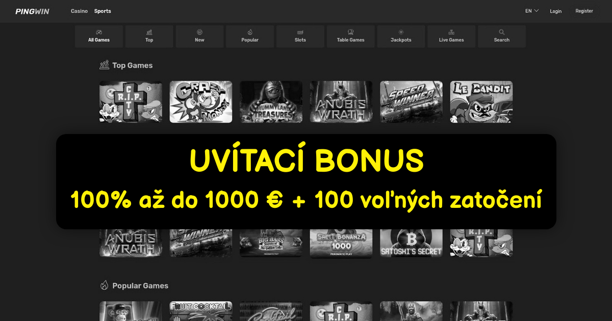 Pingwin Casino - Najlepšie online automaty | Oficiálna stránka SK