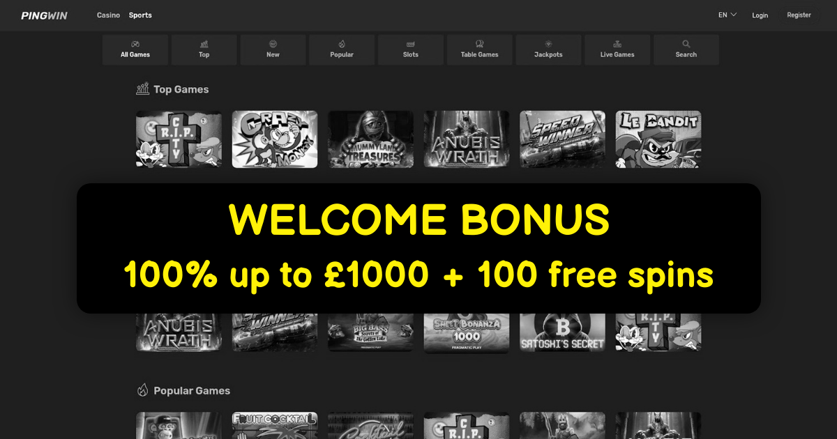 Pingwin Casino - Top Online Slots | Best Bonuses UK Site