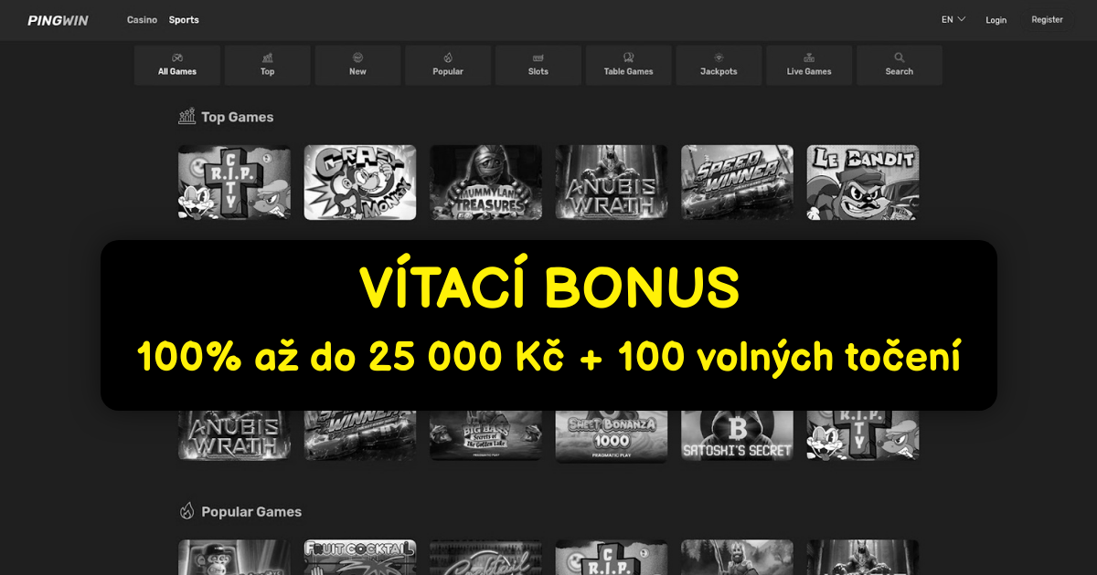 Pingwin Casino - Nejlepší online sloty | Oficiální stránka